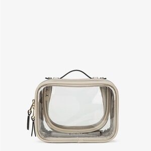 Calpak Small Clear Cosmetic Case - Stone
